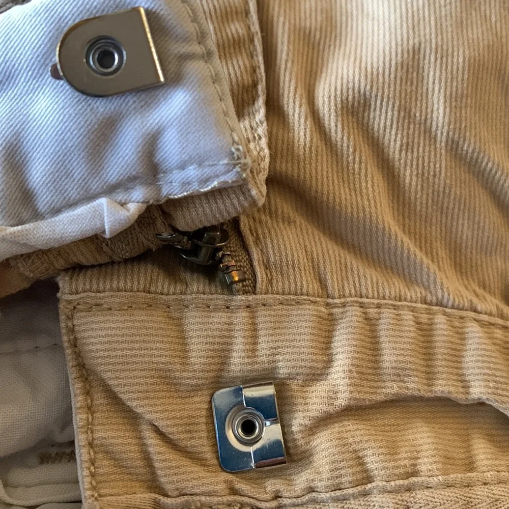 Baby Gap boy size 4 khaki cotton adjustable waist cargo shorts heavy duty VGUC